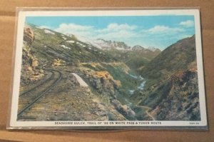 VINTAGE UNUSED .01 PC - DEADHORSE GULCH ON WHITE PASS & YUKON ROUTE, ALASKA