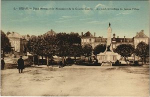 CPA SEDAN - Place Nassau et le Monument de la Grande Guerre (134732)