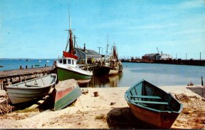 Massachusetts Provincetown Waterfront Scene 1955