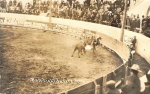 c.1930, Real Photo, AZO RPPC, Juarez Bull Fighting, ,Old Postcard