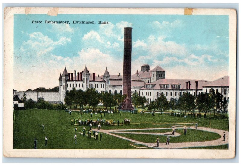 Panoramic View Of State Reformatory Hutchinson Kansas KS Vintage Postcard