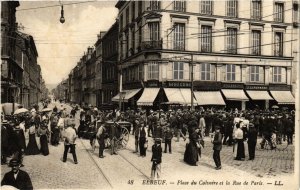 CPA ELBEUF Place du Calvaire et Rue de Paris (868920)