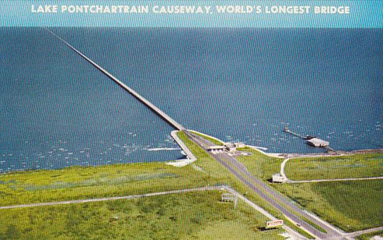 Louisiana New Orleans Lake Ponchartrain Causeway World's Longest Bridge