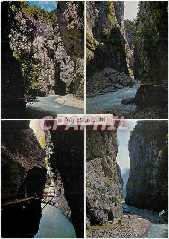 Modern Postcard Meiringen Aare Gorges