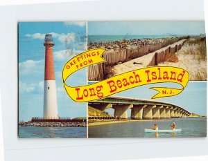 Postcard Greetings From Long Beach Island New Jersey USA