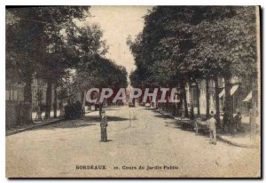 Postcard Old Course Bordeaux Public Garden