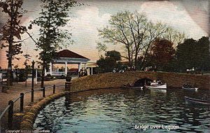 Postcard Bridge Over Lagoon Willow Grove Park PA