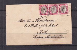 TRANSVAAL, VIEW OF NATAL CITY ?, 1905 ppc. 1d.(3) to Perth, Western Australia.