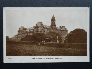 Yorkshire HALIFAX The Crossley School c1908 RP Postcard by Grosvenor Series 1471