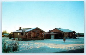 FAIRBANKS, AK Alaska ~ Roadside ESKIMO MUSEUM & ROCK SHOP c1950s Postcard