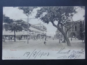 Sri Lanka / Ceylon COLOMBO York Street c1903 UB Postcard by A.W.A. Plate & Co.