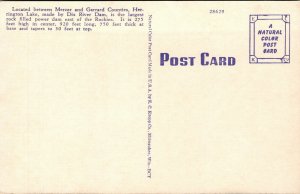 Vtg 1930s Dix River Dam Near High Bridge and Burgin Kentucky KY Unused Postcard