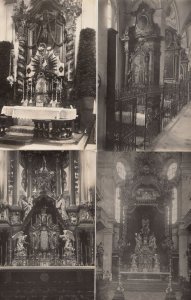 Munchen Altar Crucifixion 4x Religious German Real Photo Postcard s