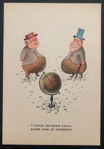 Mint Italy WW2 Picture Postcard PPC The World Is Ours Anti Allies