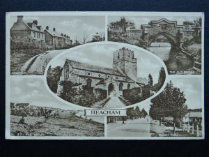 Norfolk HEACHAM Village 5 Image Multiview c1932 Postcard by W. Dennis of Heacham