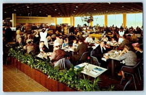 Chicago Illinois Postcard Main Dining Top Tollway Restaurants c1960 Fred Harvey