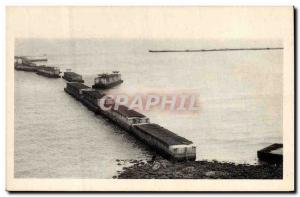 Old Postcard Army Breakwater Arromanches artificial harbor