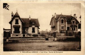 CPA Toulon sur Arroux Les villas, route de Gueugnon FRANCE (953500)