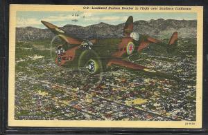 G-9 Lockhead Hudson Bomber in flight unused #61