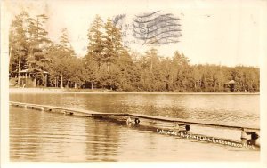 Hippins Lake Lakeside, Real Photo Roscommon MI 