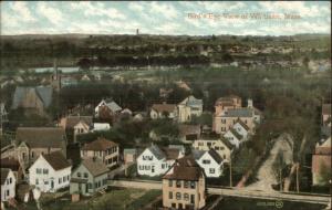 Whitman MA Birdseye View of Homes c1910 Postcard
