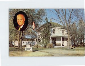 Postcard Boyhood Home Of President Dwight D. Eisenhower, Abilene, Kansas