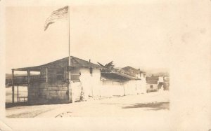 RPPC Monterey, CA Custom House American Flag c1910s Vintage Photo Postcard
