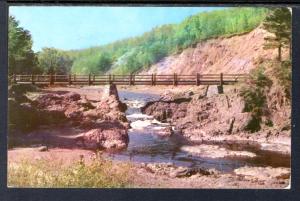 Rustic Bridge Crossing Bad River,Copper State Falls,Near Mellon,WI BIN