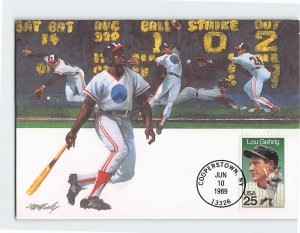 Postcard Baseball as a Sport Painting by Tom McNeely