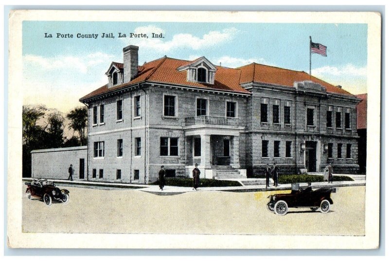 c1920 Exterior La Porte County Jail Building La Porte Indiana Unposted Postcard