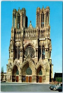 Postcard - Notre-Dame cathedral - Reims, France