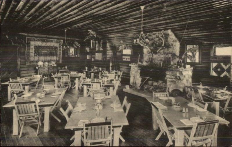 Savoy SD Latchstring Inn Dining Room Postcard c1920s