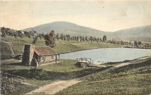 Hand Colored PC Loch Vesta Trappers Lodge Mt. Utsayantha Catskills Stamford NY