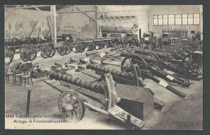 PPC* WW1 Various Cannons&Artillery On Display At Lucerne Switzerland Museum Mint