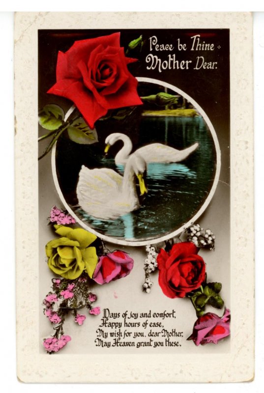 Greeting - Mother's Day     (creases)    RPPC