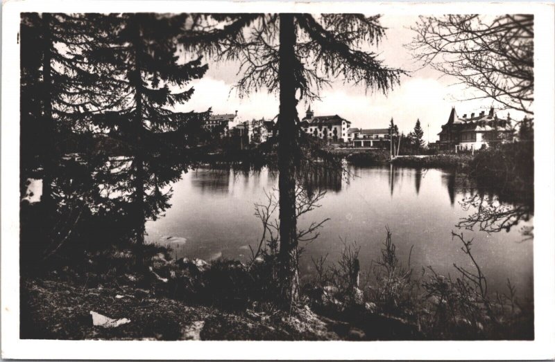 Slovakia Vysoke Tatry Strbske Pleso Štrbské Pleso Martin Vintage RPPC 09.10