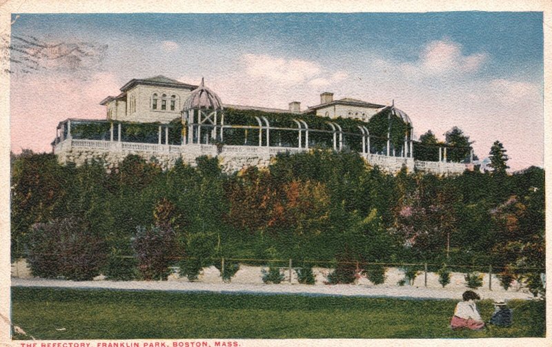 Vintage Postcard 1916 The Refectory Franklin Park Building Boston Massachusetts 