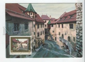 450276 Liechtenstein 1978 year First Day maximum card painting