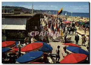 Modern Postcard Deauville Beach La Plage Fleurie and Ciro s