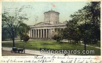 Columbus, Ohio, OH State Capital USA 1906 crease left top corner, corner wear...