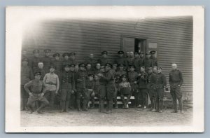 DANCING SOLDIERS VINTAGE REAL PHOTO POSTCARD RPPC