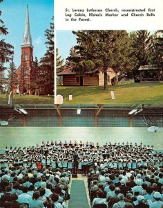 FRANKENMUTH, Michigan MI   ST LORENZ LUTHERAN CHURCH & CHOIR  *2* Postcards