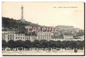 Postcard Old Lyon Quai de l'Archeveche