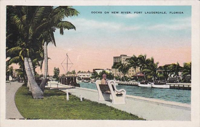 Florida Fort Lauderdale Docks On New River