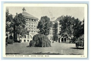 1936 Michigan Soldiers Home Military Grand Rapids Michigan MI Vintage Postcard 