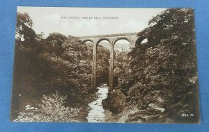 Vintage Postcard The Viaduct Healey Dell Rochdale Lancashire G1G