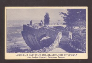 CHATTANOOGA TENNESSEE LOOKOUT MOUNTAIN ROCK CITY GARDENS VINTAGEF POSTCARD