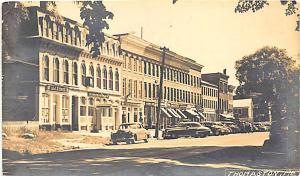 Thomaston ME Street View Old Cars RPPC Real Photo Postcard