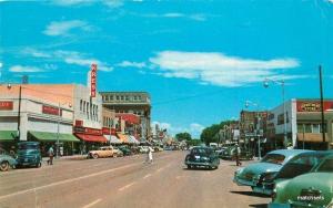 1960 ROSWELL NEW MEXICO Main Street Curt Teich 2199 automobiles