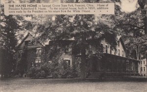 Postcard Hayes Home Spiegel Grove State Park Fremont OH